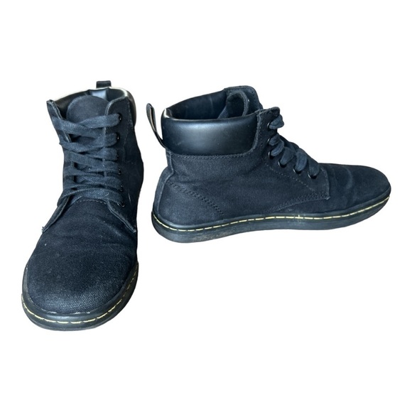 Dr Martens Maelly Women’s Black Canvas 6 Eye Ankle Boots Lightweight, Size 7 - Picture 3 of 11